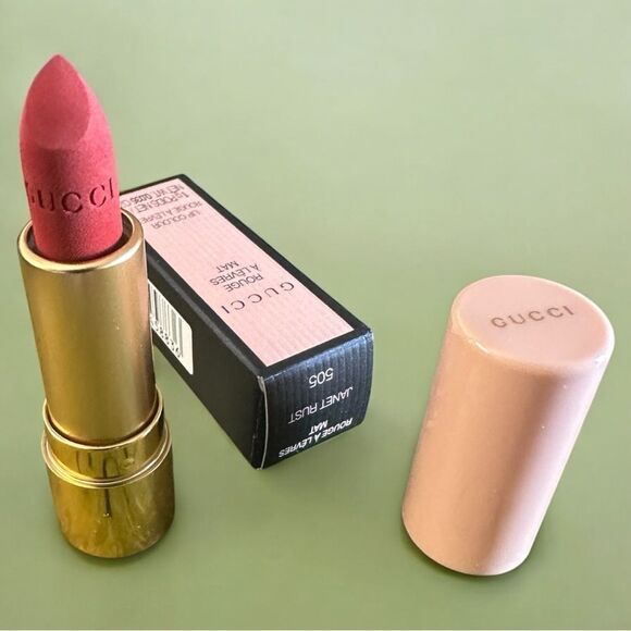 Gucci Rouge à Lèvres Mat Lipstick - Janet Rust 505 Gucci Rouge à Lèvres Lipstick - Picture 1 of 17